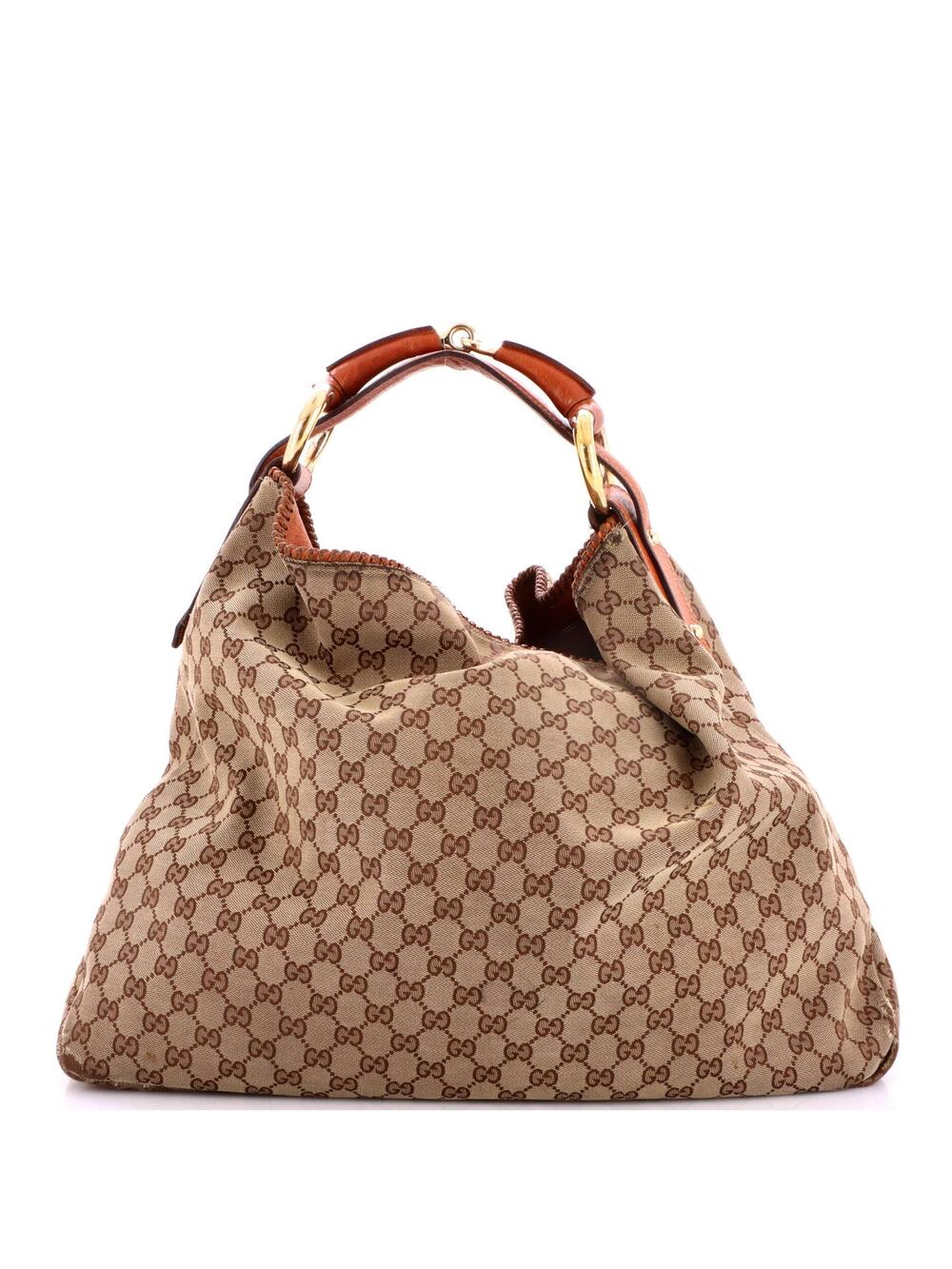 Gucci Horsebit Hobo Gg Canvas Large #348130G10B